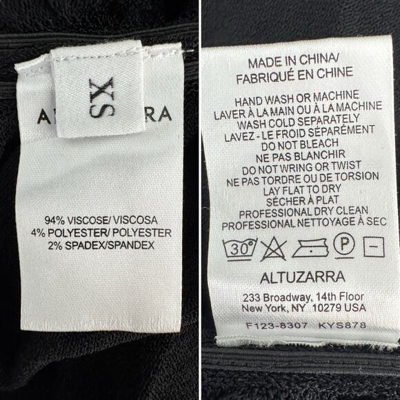 Altuzarra Trikera Off-Shoulder Jersey Maxi Dress sheer long sleeve black size XS - Picture 13 of 16